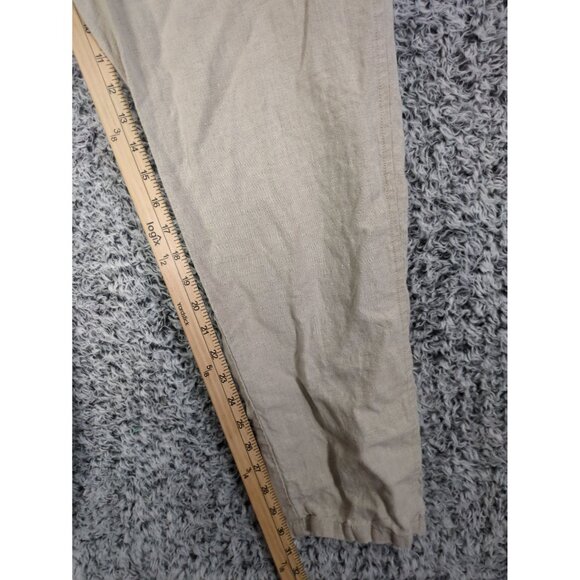 J. JILL LOVE LINEN Pull-On Pants SZ XL TALL Beige Coastal Grandma‎ Beach Lagen - Picture 3 of 8